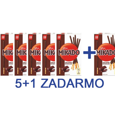 Mikado horká čokoláda 5+1...